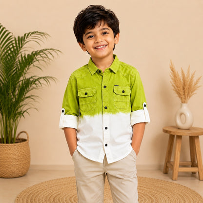 Double Shaded Premium Shirt - Neon Green