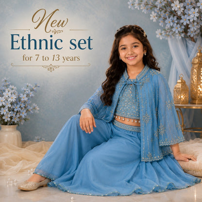 Glorious Ethnic set - Dusty Blue