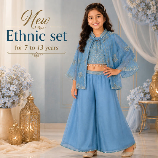 Glorious Ethnic set - Dusty Blue