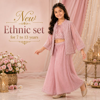 3 Piece Set Ethnic set - Dusty Pink
