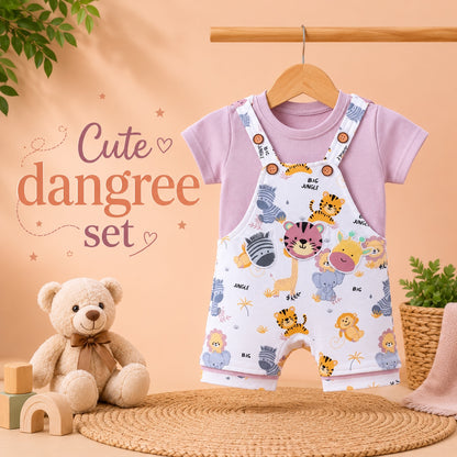 Cute Lavender Jungle Animal Dangree Set