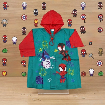 Kids Spider-Man Hooded Raincoat