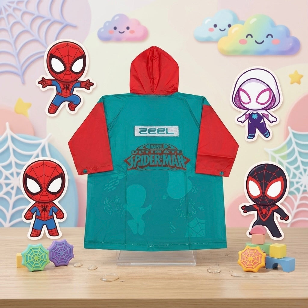 Kids Spider-Man Hooded Raincoat