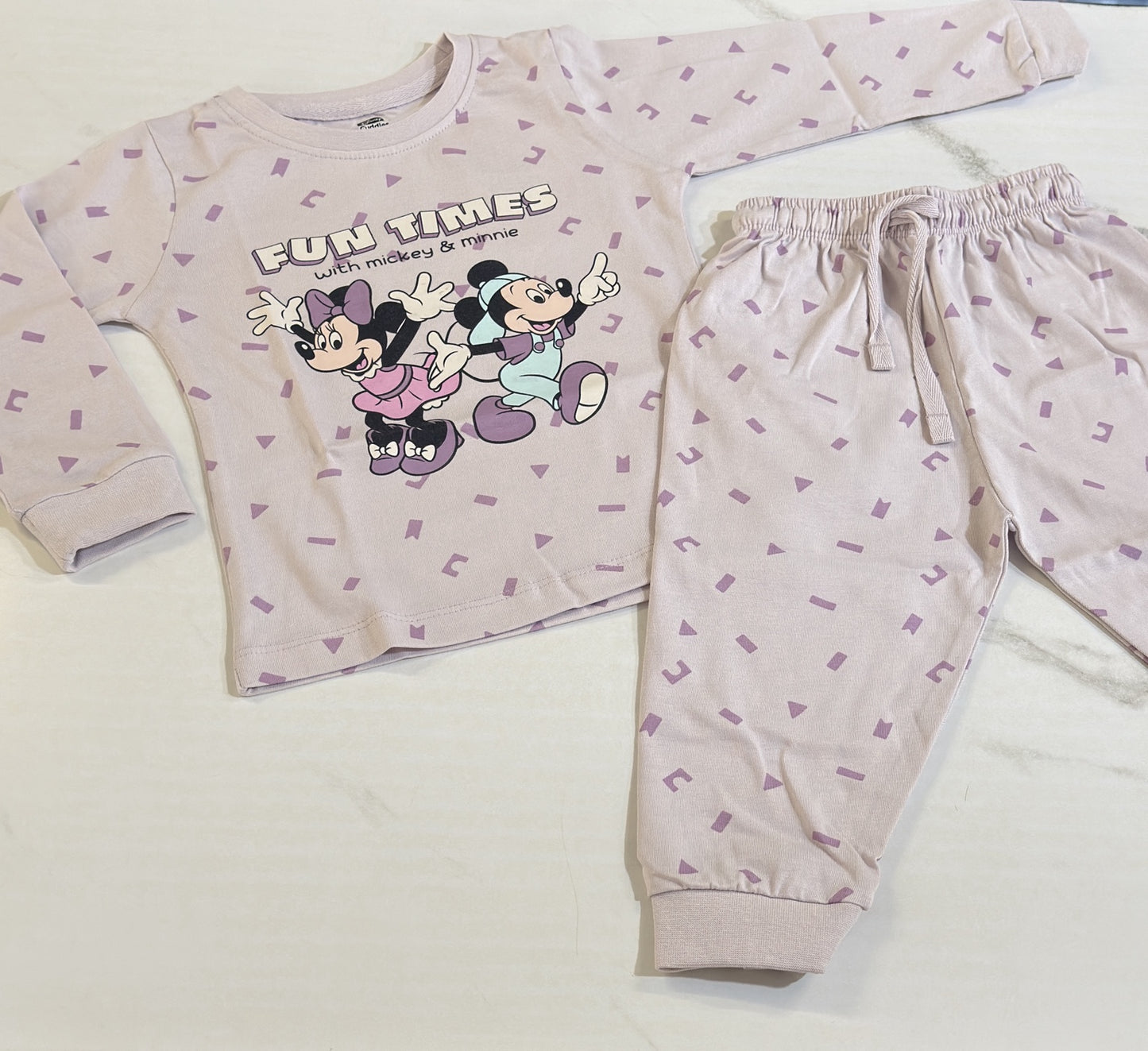 Mickey couple Full Sleeve set