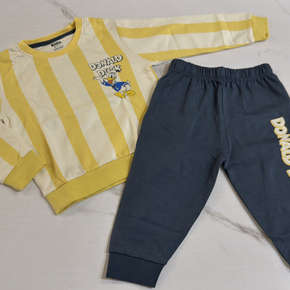 Donald Yellow Strips Full Sleeve set