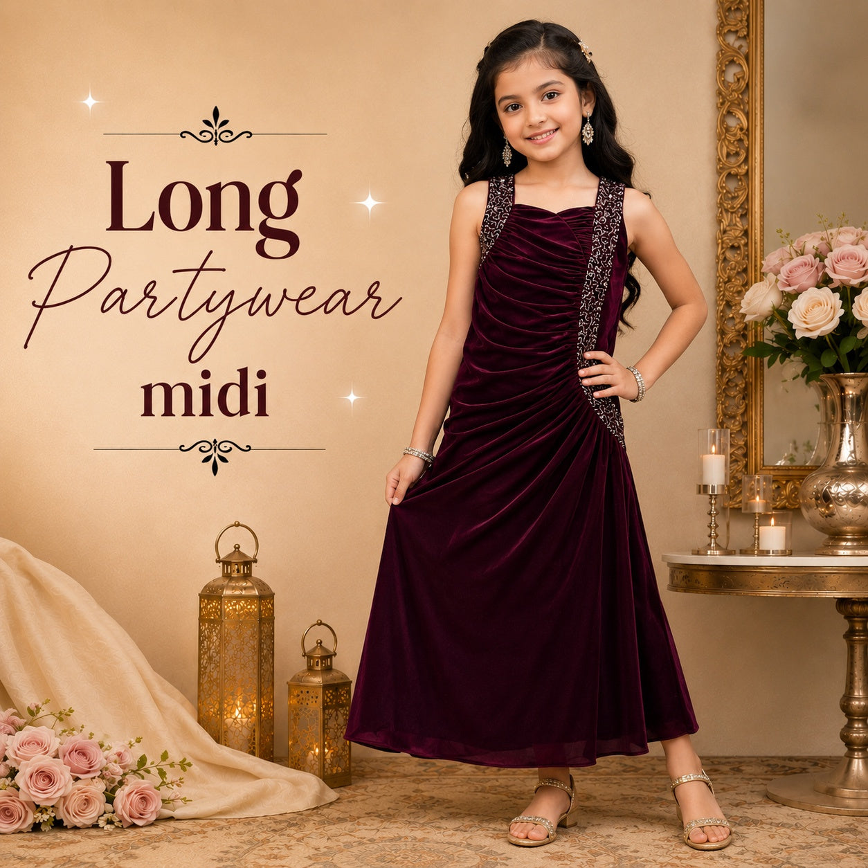 Classy Long Midi - Wine