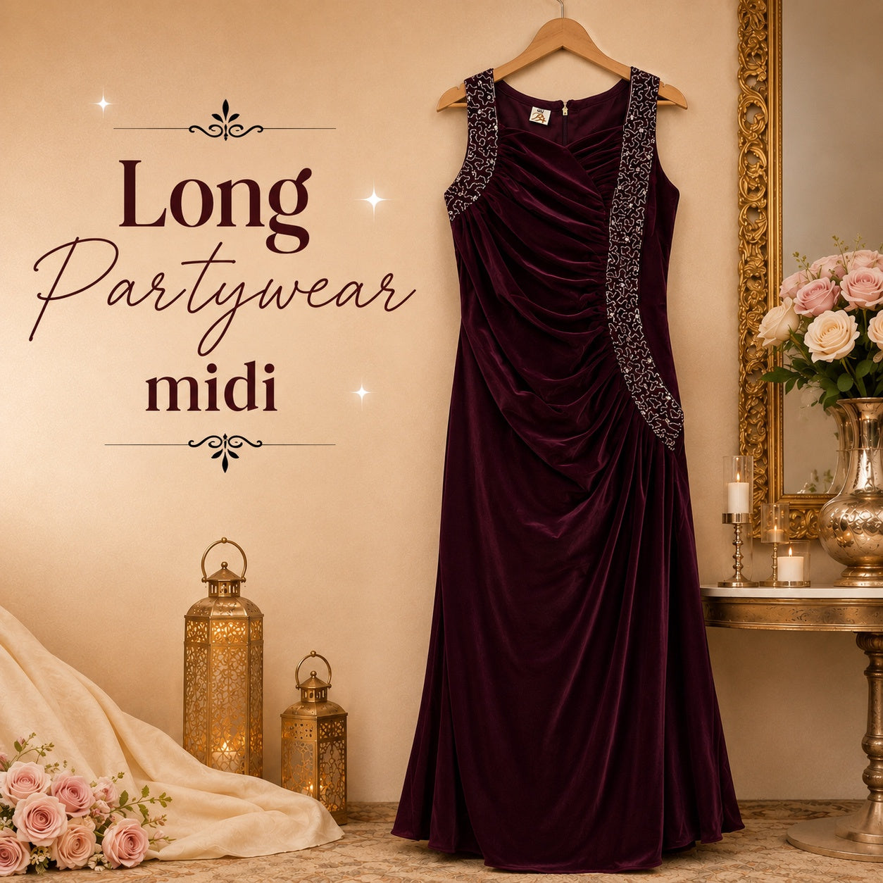 Classy Long Midi - Wine