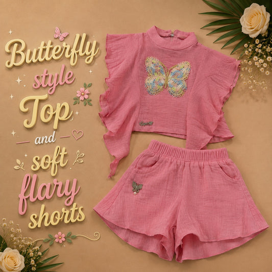 ButterFly pattern Unique set - Pink