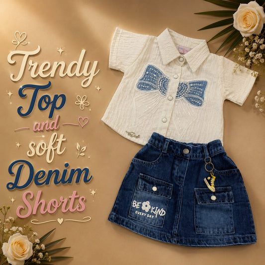White Trendy Top-Shirts set