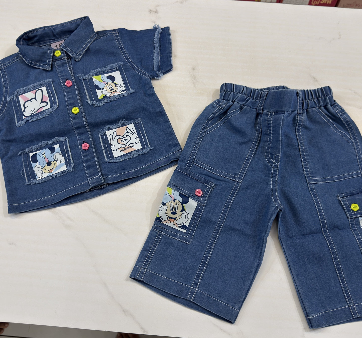 Soft Denim Mickey Cordset