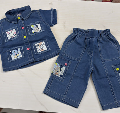 Soft Denim Mickey Cordset