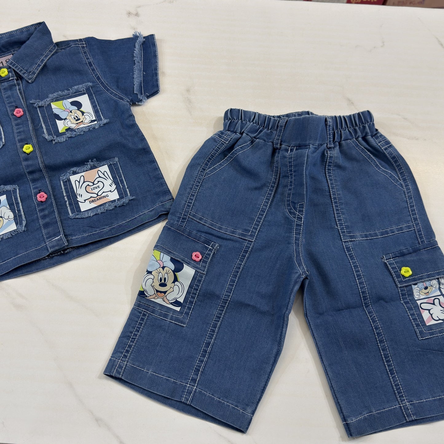 Soft Denim Mickey Cordset
