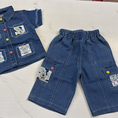 Soft Denim Mickey Cordset