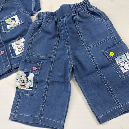 Soft Denim Mickey Cordset