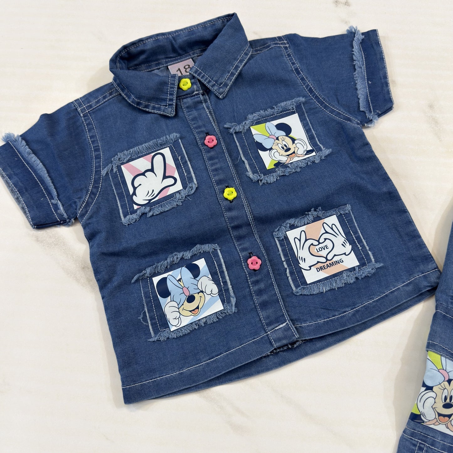 Soft Denim Mickey Cordset