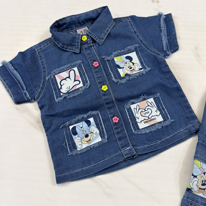 Soft Denim Mickey Cordset