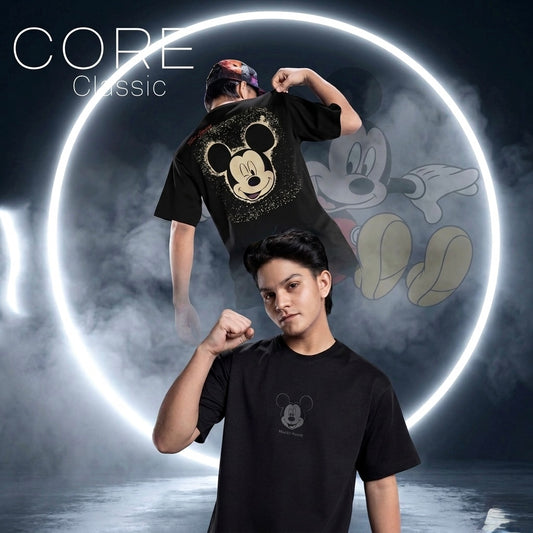 Disney mickey "Core Classic" Black Oversized Drop shoulder