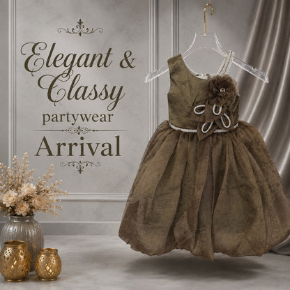 Classy OliveGreen Party Frock