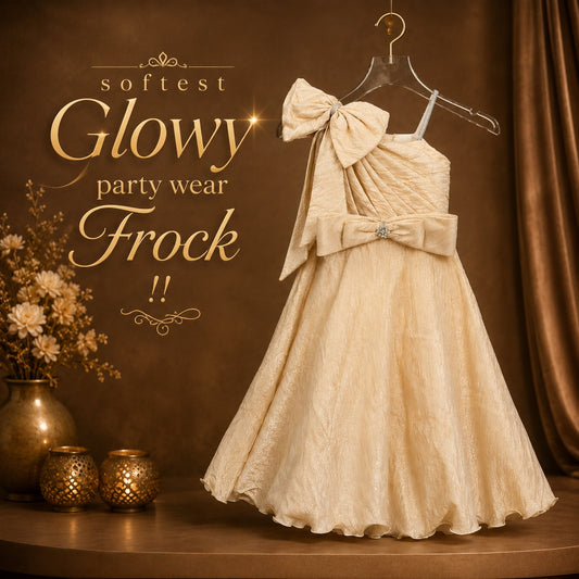 Classy Long Creamish Party Frock