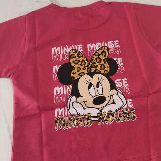 Rani Pink Minnie Crop Tshirt