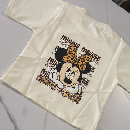 Off White Minnie Crop Tshirt