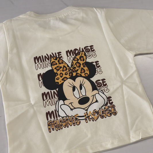Off White Minnie Crop Tshirt