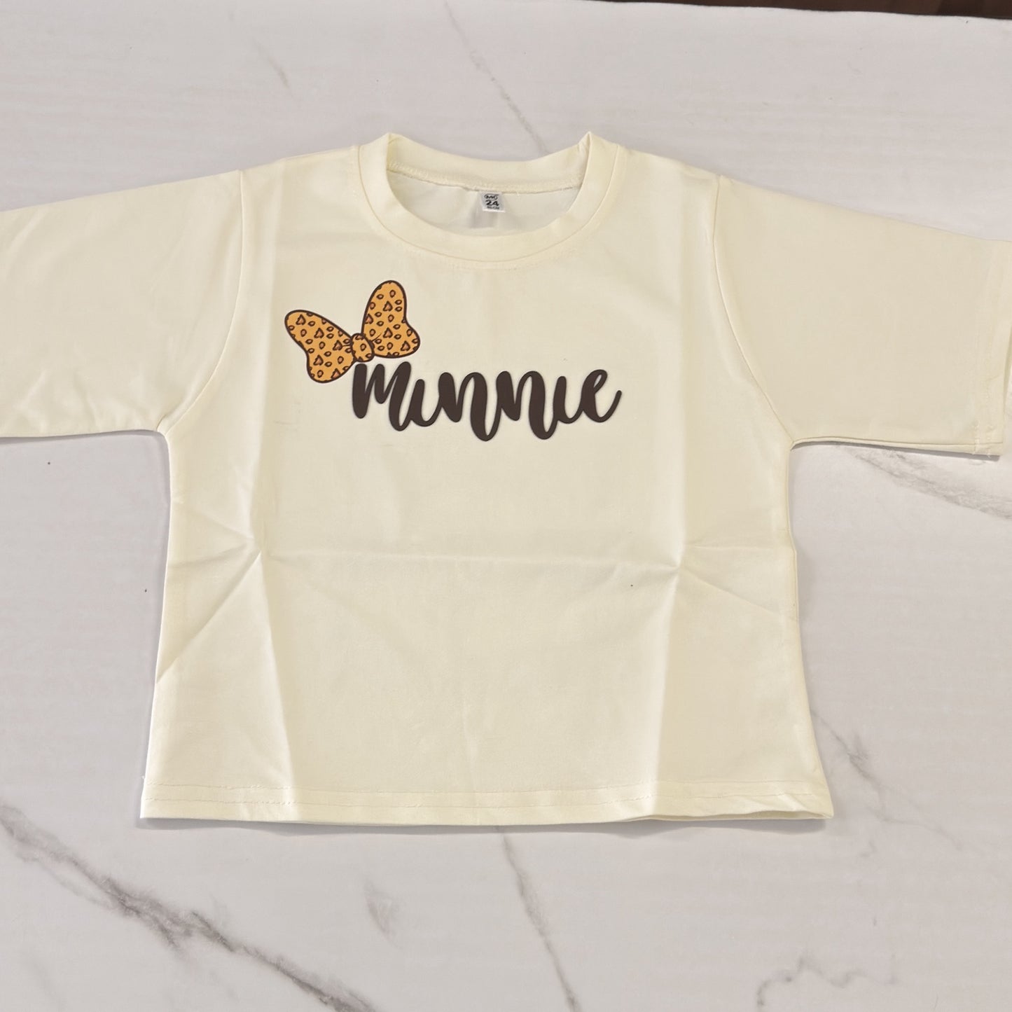 Off White Minnie Crop Tshirt
