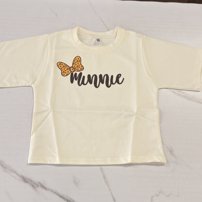 Off White Minnie Crop Tshirt