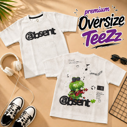 Oversize Premium White Absent TeeZz ^