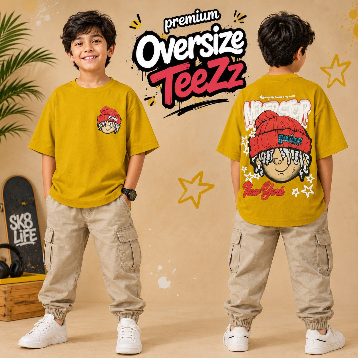 Oversize Premium Yellow TeeZz