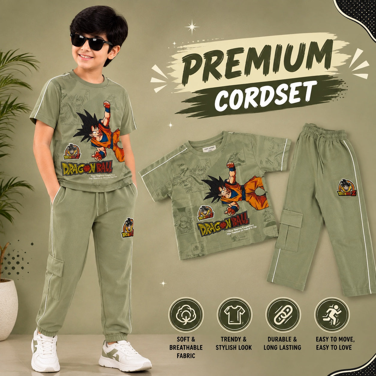 Premium DragonballZ Goku Cord set