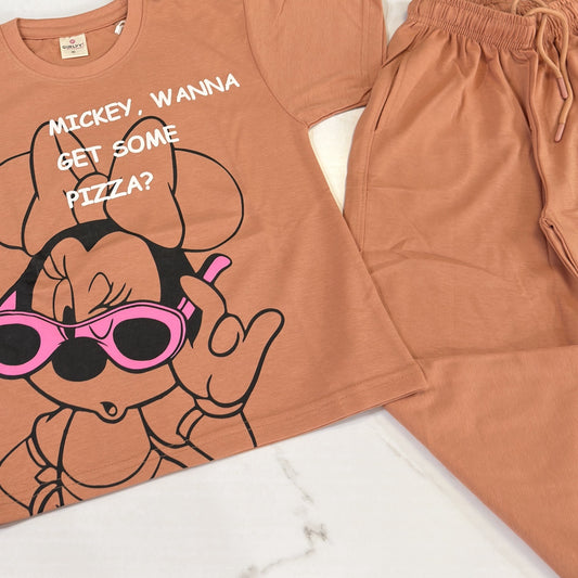 Almond shade Disney 2-Piece Cordset | Premium Cotton Co-Ord Set