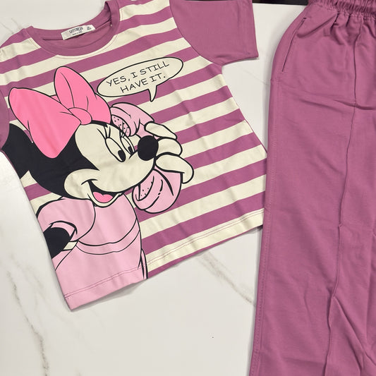 Purple Disney 2-Piece Cordset | Premium Cotton Co-Ord Set