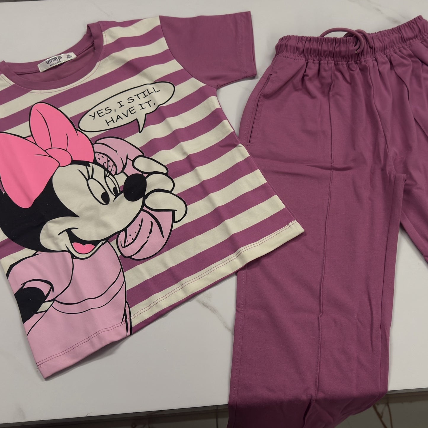 Purple Disney 2-Piece Cordset | Premium Cotton Co-Ord Set