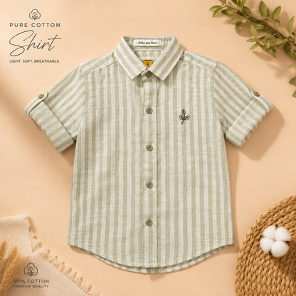 Pista Pure Cotton Strip Shirt