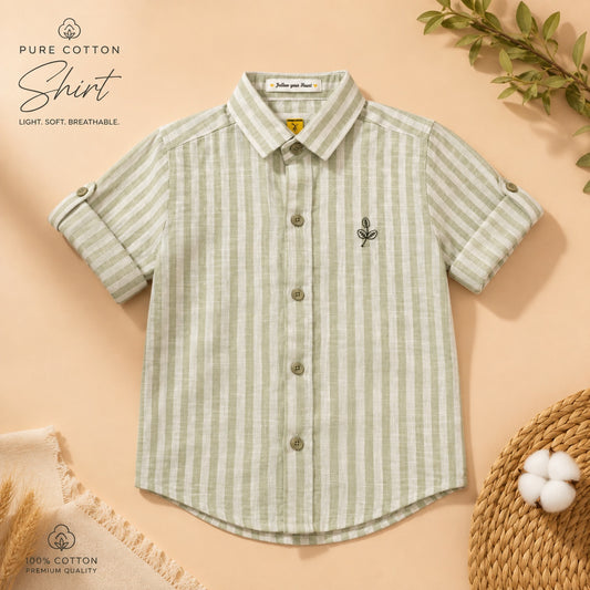 Pista Pure Cotton Strip Shirt