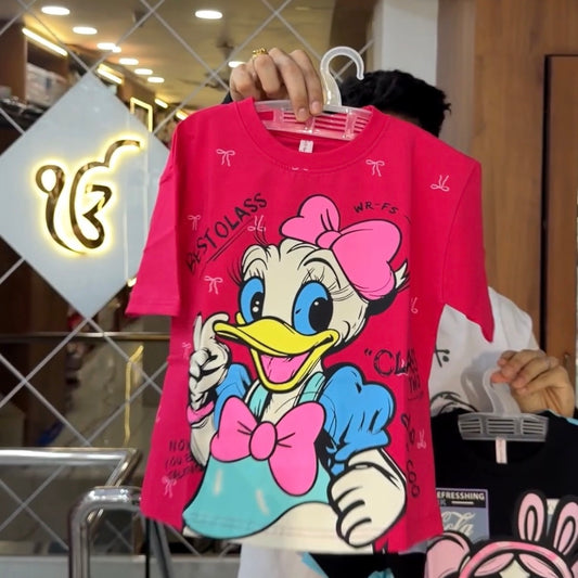 Oversize Rani Pink Disney Printed Tshirt