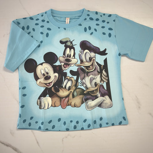 Oversize Sky Disney Printed Tshirt