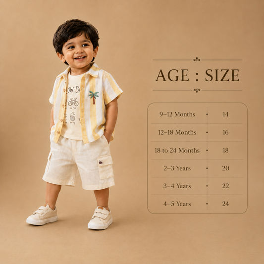 Yellow : Khadi Cotton 3 Piece Set