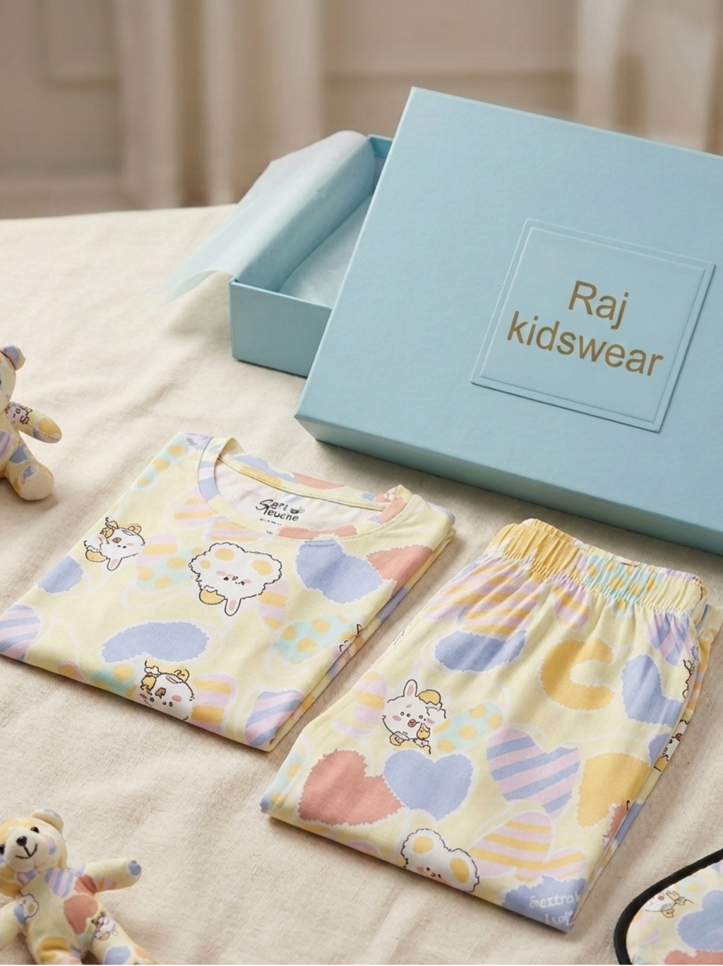 Vibrant Pastel Summer Co-ord Set for Girls