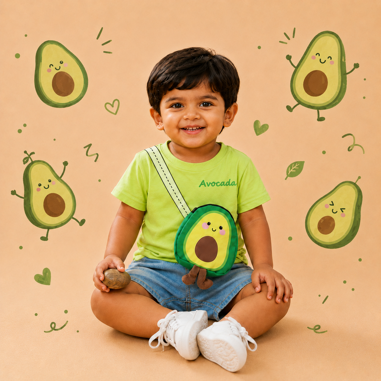 3D Avocado Set