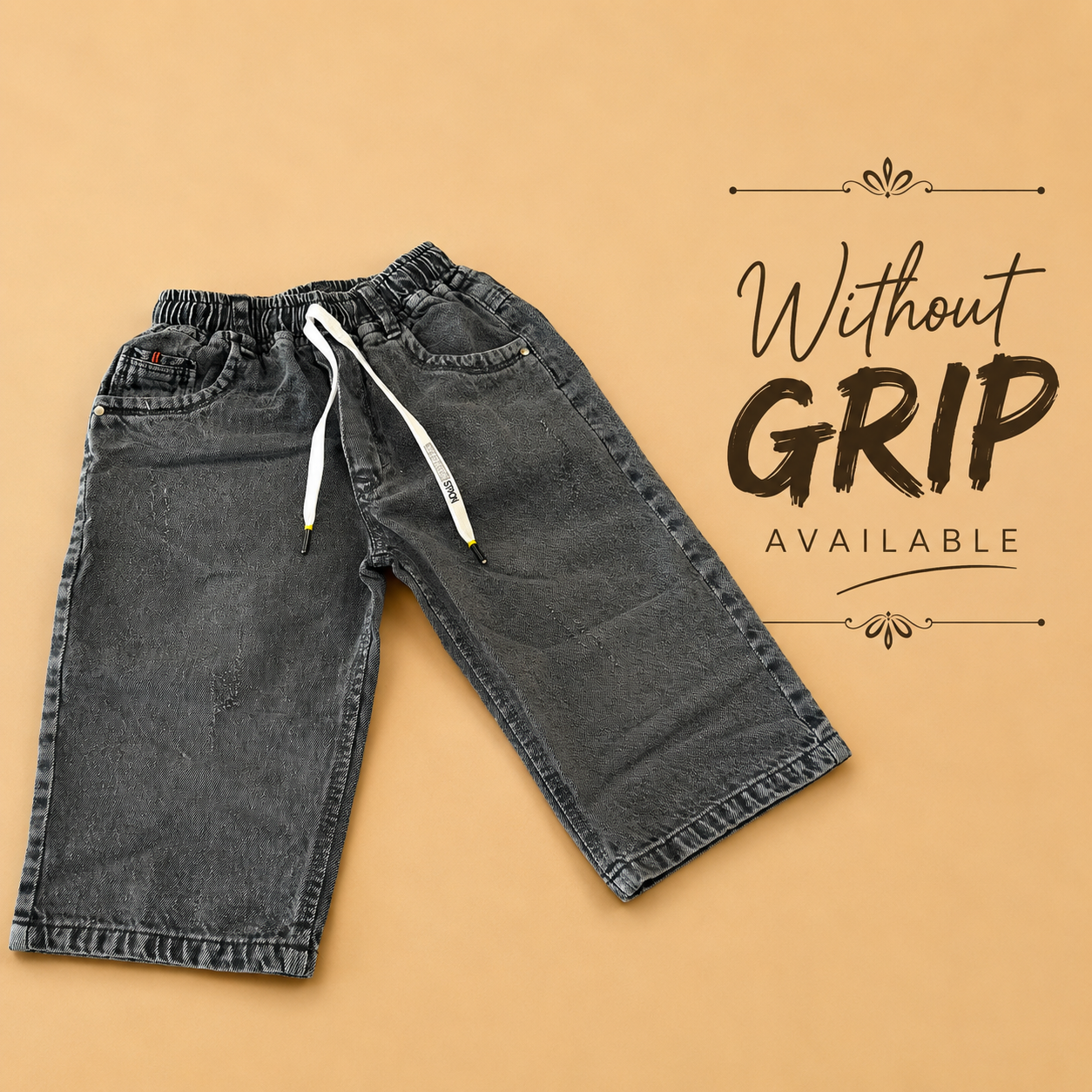 Denim Capri Faded Grey ( unisex )