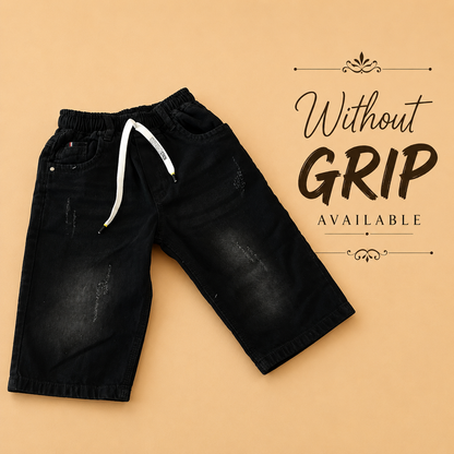 Denim Capri Faded black ( unisex )