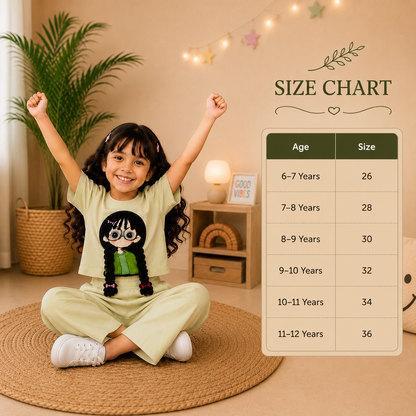 Cream 3D Crop-Plazo Cordset