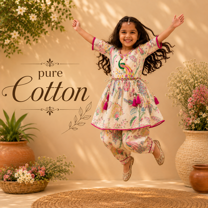 Pure Cotton Ethnicwear - peacock Trend