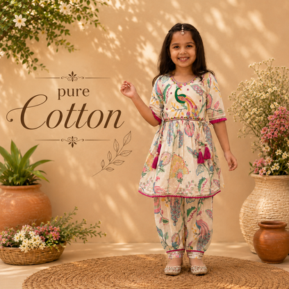 Pure Cotton Ethnicwear - peacock Trend