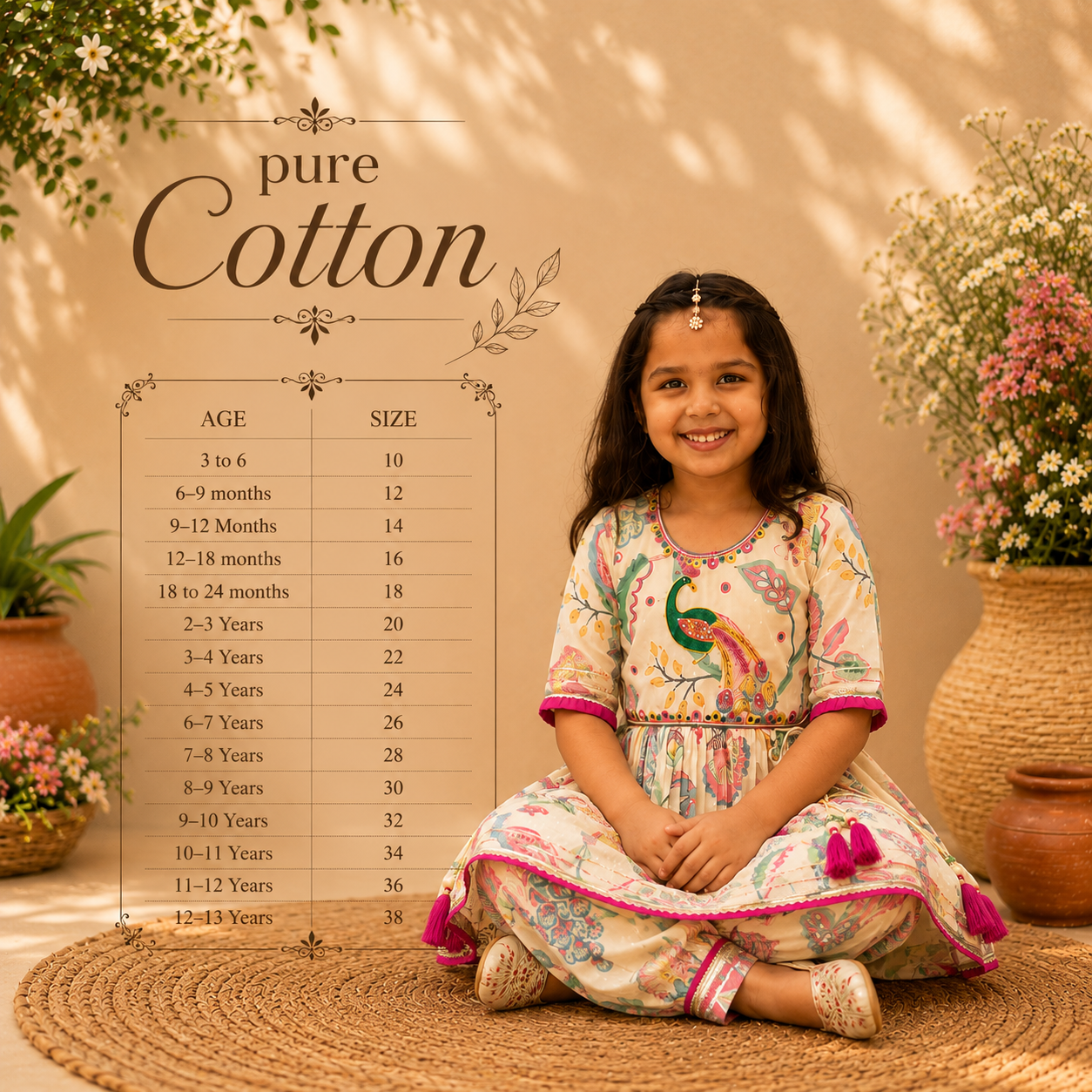 Pure Cotton Ethnicwear - peacock Trend