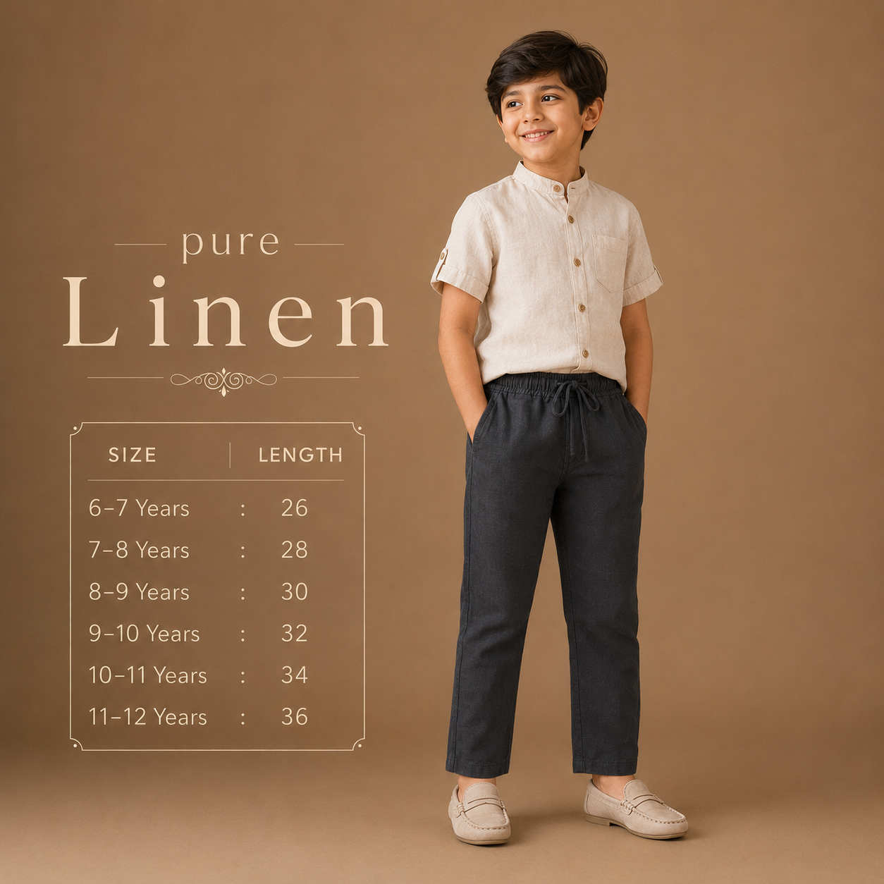 Pure Linen - Carbon Grey shade Bottom