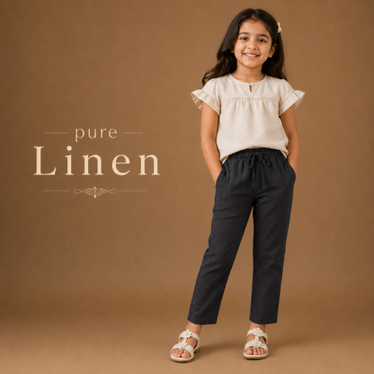 Pure Linen - Carbon Grey shade Bottom