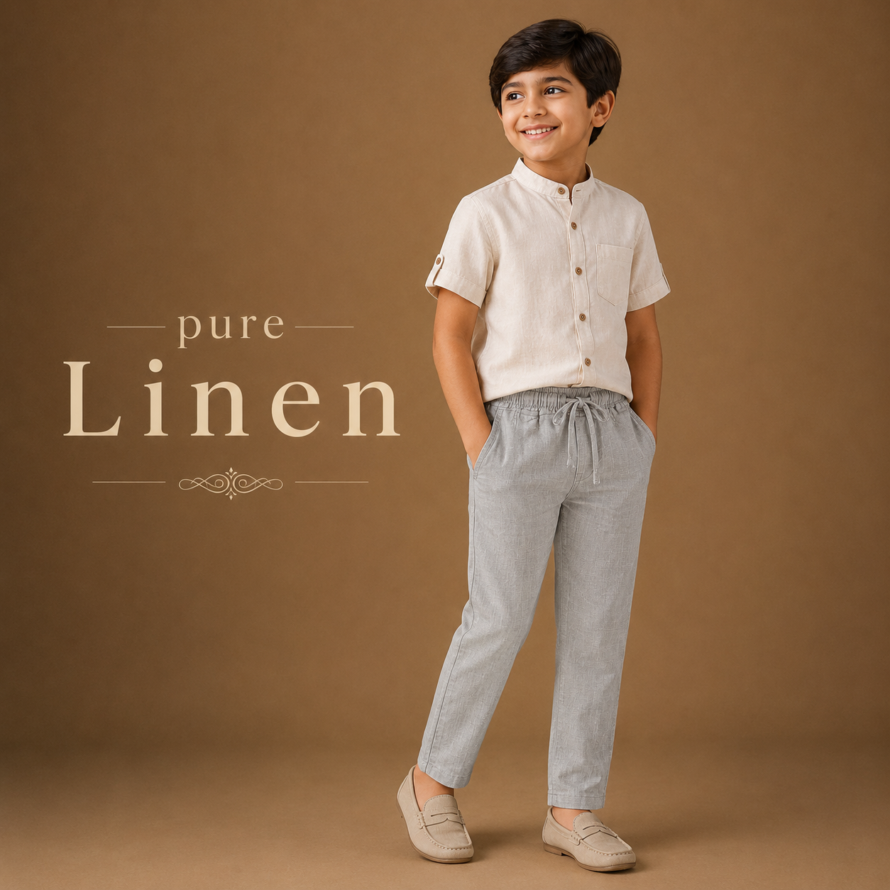 Pure Linen - Grey shade Bottom
